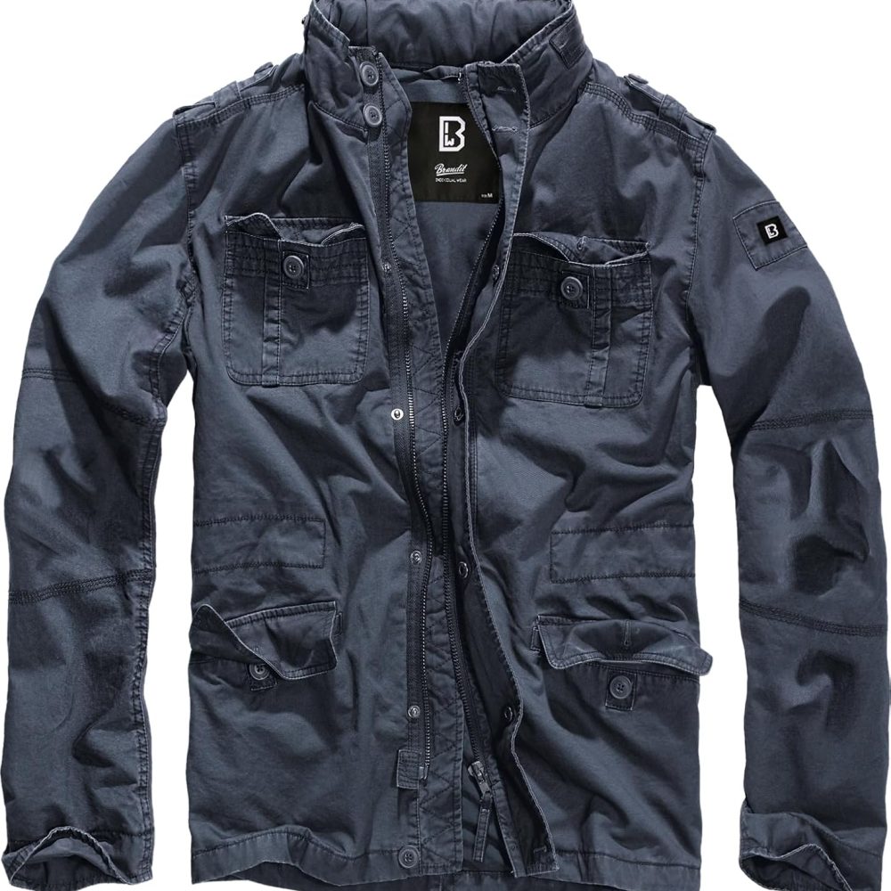 Individual Wear Men's Stylish Weatherproof Active Everyday Outdoor Field Jacket with Stand-up Collar & Concealed Hood