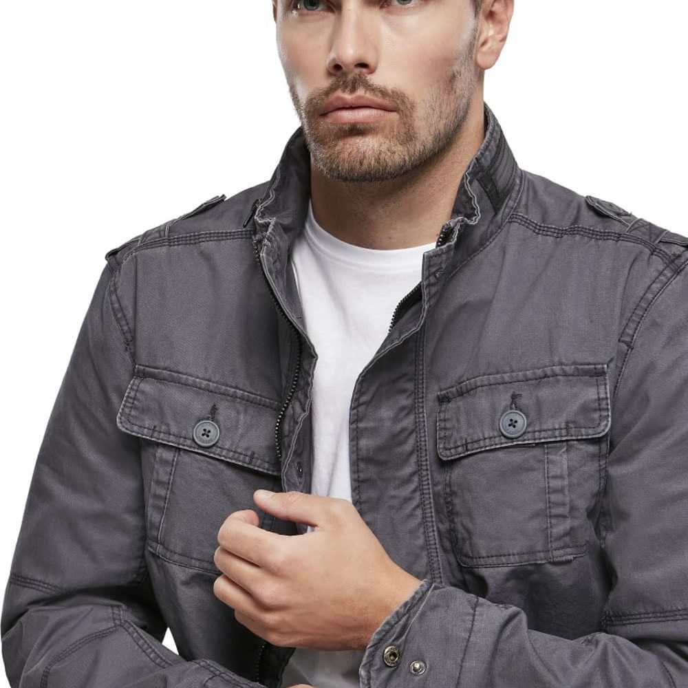 Individual Wear Men's Stylish Weatherproof Active Everyday Outdoor Field Jacket with Stand-up Collar & Concealed Hood - Image 5