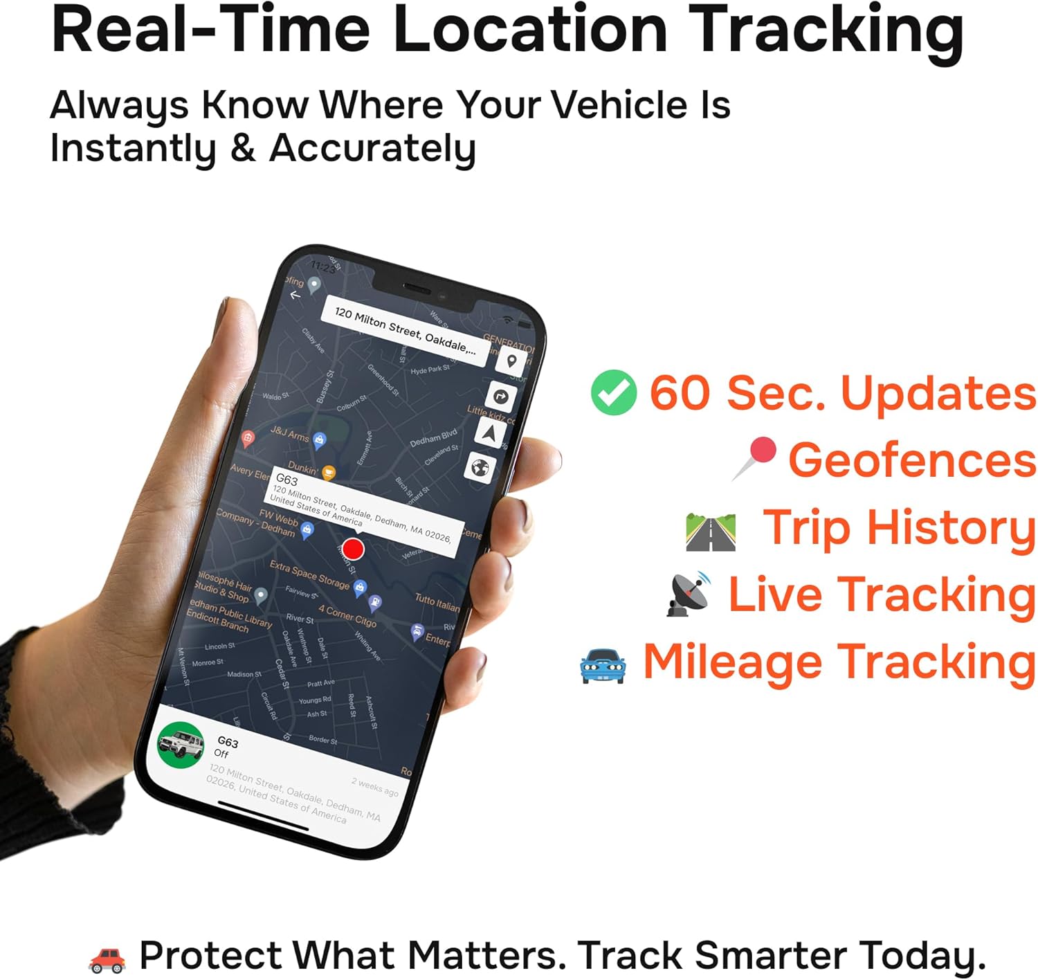 Wired GPS Tracker for Vehicles, No Monthly Fee, No Subscription, 4G SIM and Data Included, Business Fleets, Quick Install, Speeding Alerts, Mileage Tracking, Trip History, USA Developed, Moto Watchdog - Image 4
