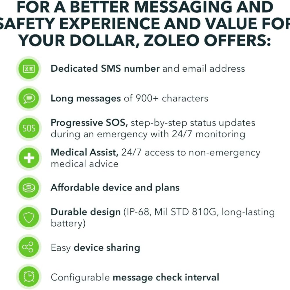 ZOLEO Satellite Communicator – Two-Way Global SMS Text Messenger & Email, Emergency SOS Alerting, Check-in & GPS Location – Android iOS Smartphone Accessory - Image 8